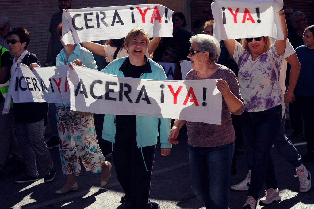 Protesta vecinal ¡Acera Ya! en Algezares